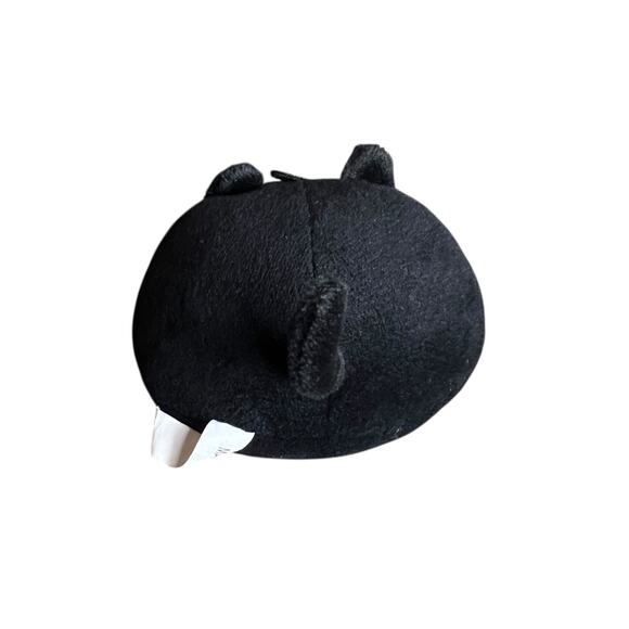 3" Mini Black Cat Ball Stuffed Animal Plush Halloween Kitty Toy Decor Miniature - Picture 4 of 5
